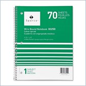 Sparco Quality Wirebound 1-Subject Notebook