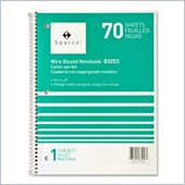 Sparco Quality Wirebound 1-Subject Notebook