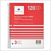Sparco 3-Subject Quality Wirebound Notebook