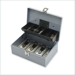 Sparco 5-Compartment Tray Cash Box
