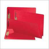 Sparco Colored End Tab Fastener Folder