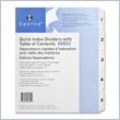 ADD TO YOUR SET: Sparco Quick Index Table Of Contents Divider