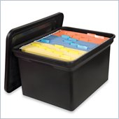 Sparco File N Store Portable Bin with Lid