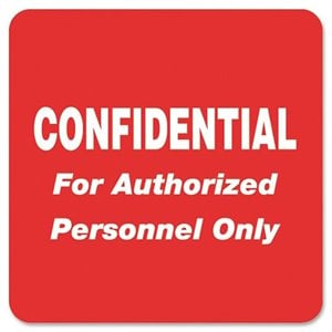 Tabbies Confidential Label