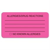 Tabbies Allergy/Drug Reaction Label