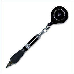 TATCO Ballpoint Pen with Push-button Belt Clip Reel