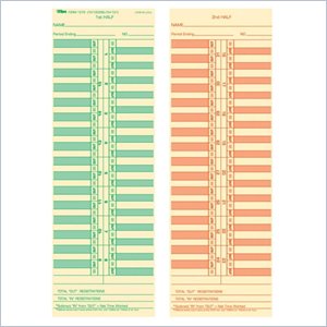 Tops Semi-Monthly Time Card
