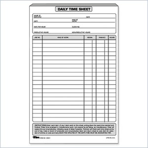 Tops Daily Time Sheet Form
