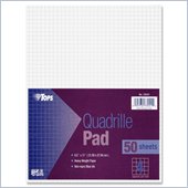 Tops White Quadrille Pad