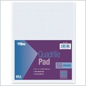 Tops White Quadrille Pad