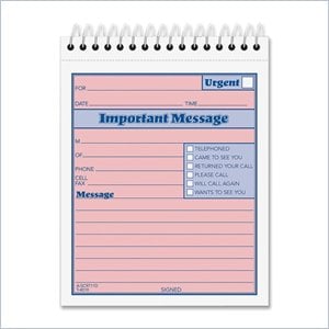 Tops Duplicate Important Message Book
