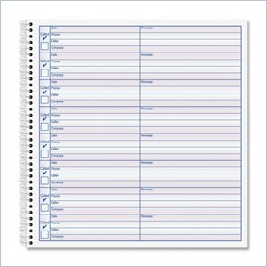Tops Voice Message Log Book