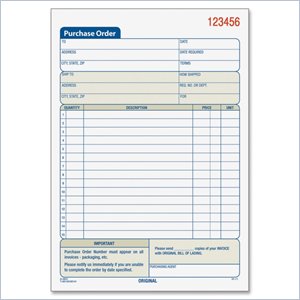 Tops Purchase Order Book