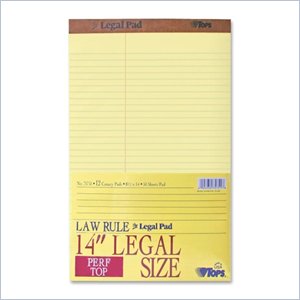 Tops Perforated Traditional Grade Writing Pad