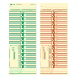 Tops Bi-Weekly Time Clock Card