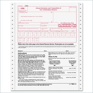 Tops 1096 Tax Form