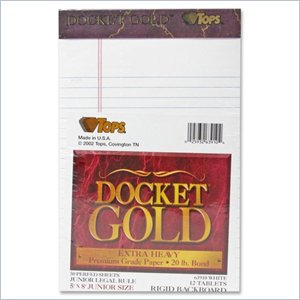 Tops Docket Gold Prism Plus Colored Paper Pad