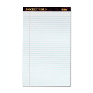 Tops Docket Gold Legal Pad