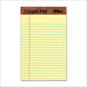 Tops The Legal Pad Ruled Perforated
