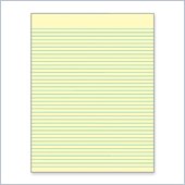 Tops Glue Top Wide Ruled Legal Pad