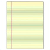 Tops Glue Top Wide Ruled Legal Pad