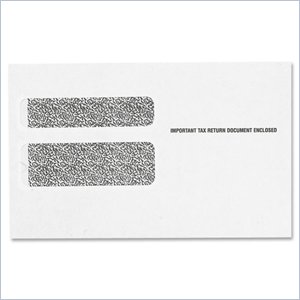 Tops W-2 Form Double Window Envelope