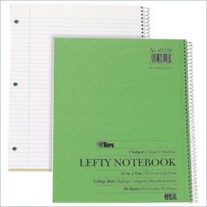 Tops Lefty Kraft Legal Ruled Notebook