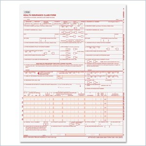 Tops CMS Health Insurance Claim Form with Sensor Bar