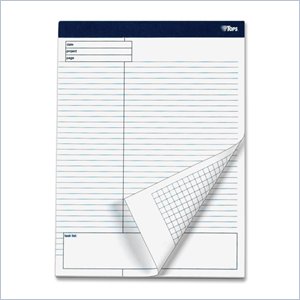 Tops Project Planning Pad with Margin Task List
