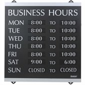U.S. Stamp & Sign Century Business Hours Sign