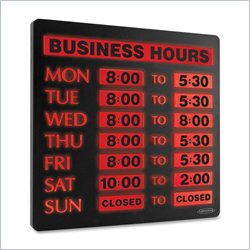 U.S. Stamp & Sign Lighted Business Hours Sign