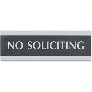 U.S. Stamp & Sign Century No Soliciting Sign