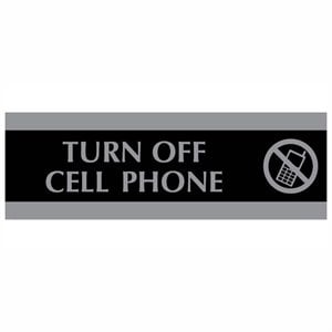 U.S. Stamp & Sign Century Turn Off Cell Phone Sign