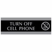 U.S. Stamp & Sign Century Turn Off Cell Phone Sign