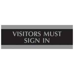 U.S. Stamp & Sign Visitors Must Sign In Sign