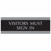 U.S. Stamp & Sign Visitors Must Sign In Sign