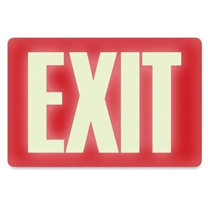 U.S. Stamp & Sign Glow in the Dark EXIT Sign