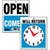 U.S. Stamp & Sign Will Return Sign with Clock Hand