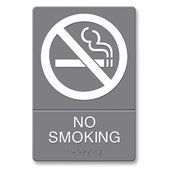 U.S. Stamp & Sign ADA Plastic No Smoking Sign