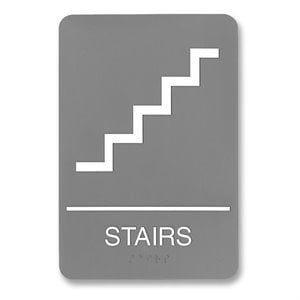 U.S. Stamp & Sign ADA Plastic Stairs Sign