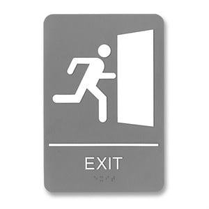 U.S. Stamp & Sign ADA Exit Sign