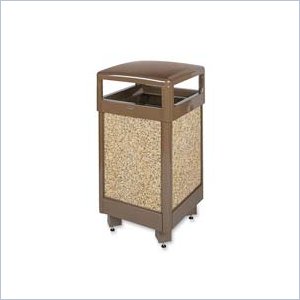 United Receptacle Litter Hinged-Top Receptacle