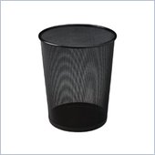 United Receptacle Round Steel Mesh Wastebasket