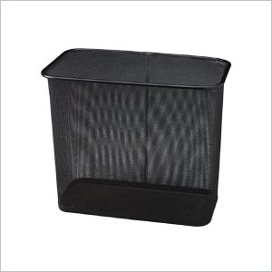 United Receptacle Steel Mesh Rectangle Wastebasket