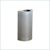 United Receptacle Open Top Half Round Waste Can