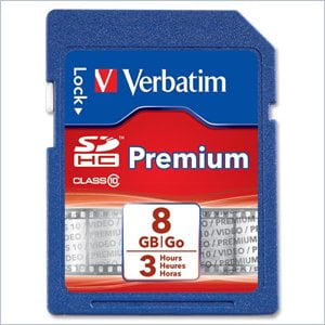 Verbatim 8GB Premium 96318 Secure Digital High Capacity (SDHC) Card