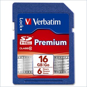 Verbatim 16GB 96808 Secure Digital High Capacity (SDHC) Card