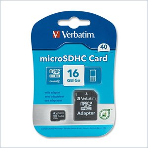 Verbatim 16GB 97180 microSD High Capacity (microSDHC) Card - Class 2