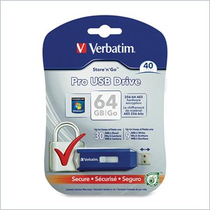 64GB Store 'n' Go PRO USB Flash Drive with Encryption
