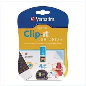 Verbatim 4GB Clip-it 97550 Flash Drive